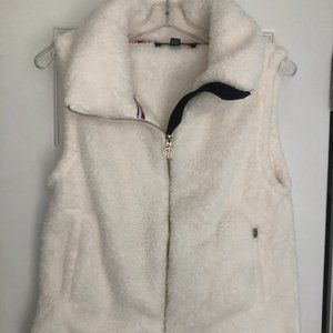 Tommy Hilfiger White Faux Fur Vest NEVER WORN